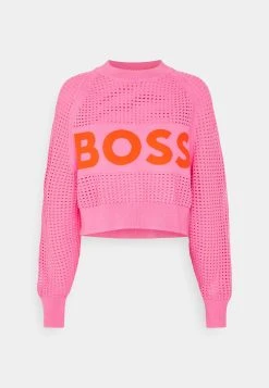 Boss Fenniki - Jumper - Medium Pink -Boss Shop 00cf1707ec344a679035afca3526325b