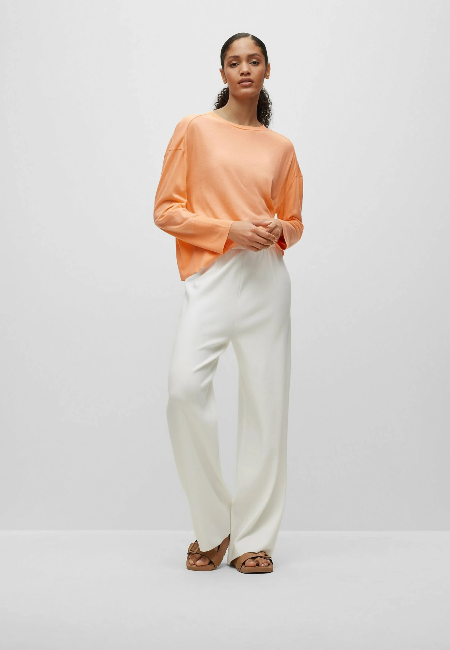 Boss Long Sleeved Top - Light Orange Three 4 Boss Long Sleeved Top - Light Orange Three - Image 2