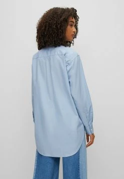 Boss C_Bostucci - Button-Down Blouse - Light Blue -Boss Shop 04a4f44141674da3ada03a6660a675c4