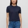 Boss Falyssiasi - Basic T-Shirt - Dark Blue