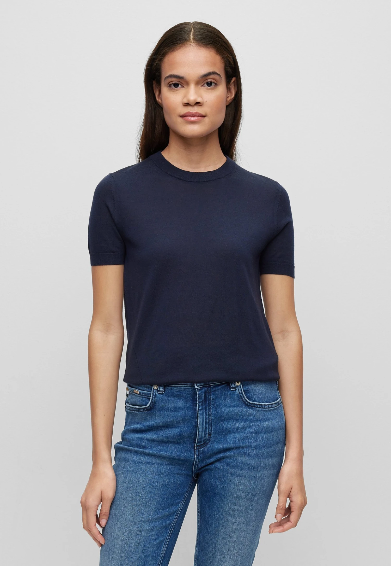 Boss Falyssiasi - Basic T-Shirt - Dark Blue 3 Boss Falyssiasi - Basic T-Shirt - Dark Blue