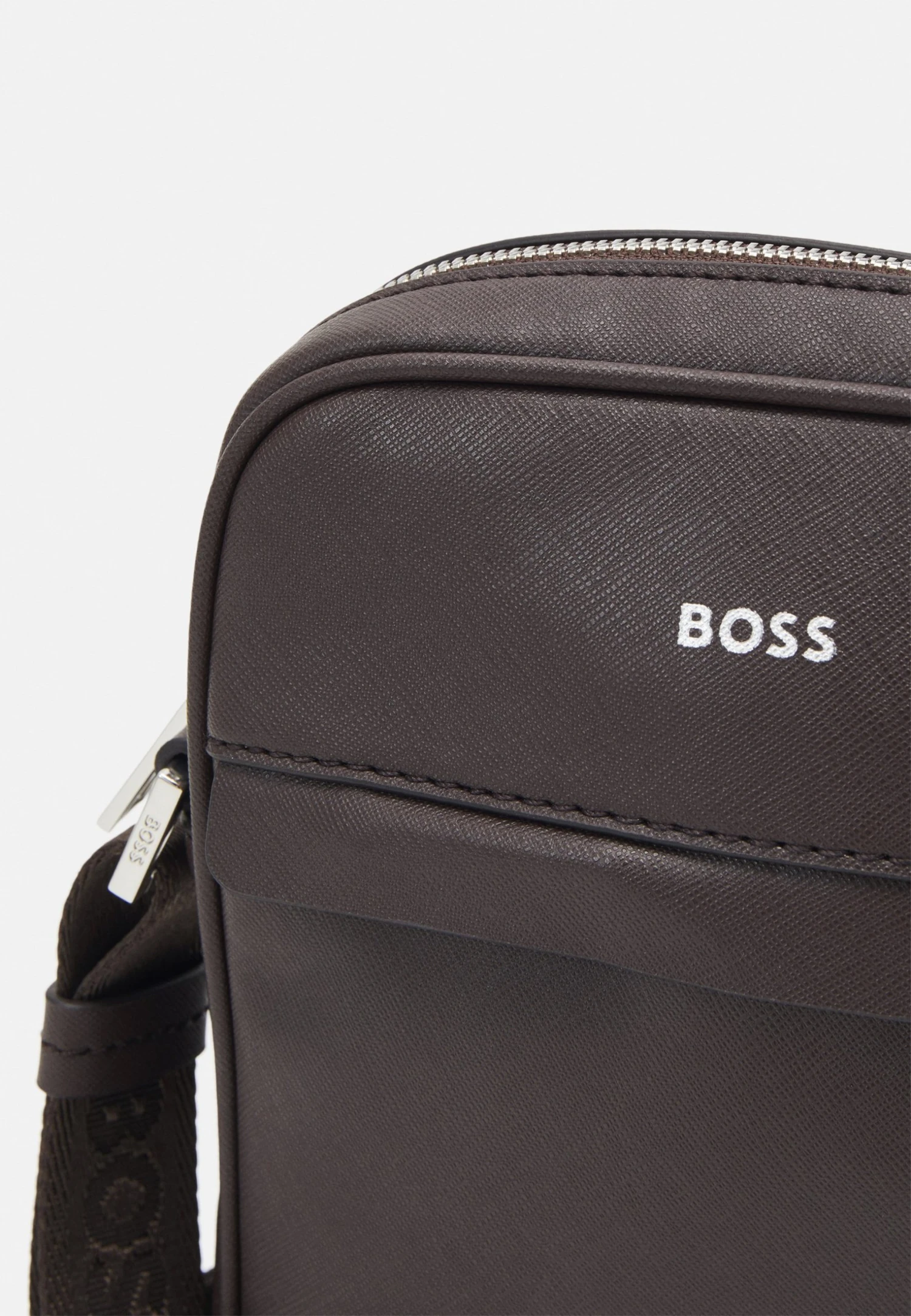 Boss Zair Unisex - Across Body Bag - Dark Brown 6 Boss Zair Unisex - Across Body Bag - Dark Brown - Image 4