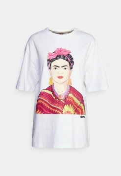 Boss Econte- Print T-Shirt - White -Boss Shop 0c38ce3380fc4290b1fae6e2d58f74b8