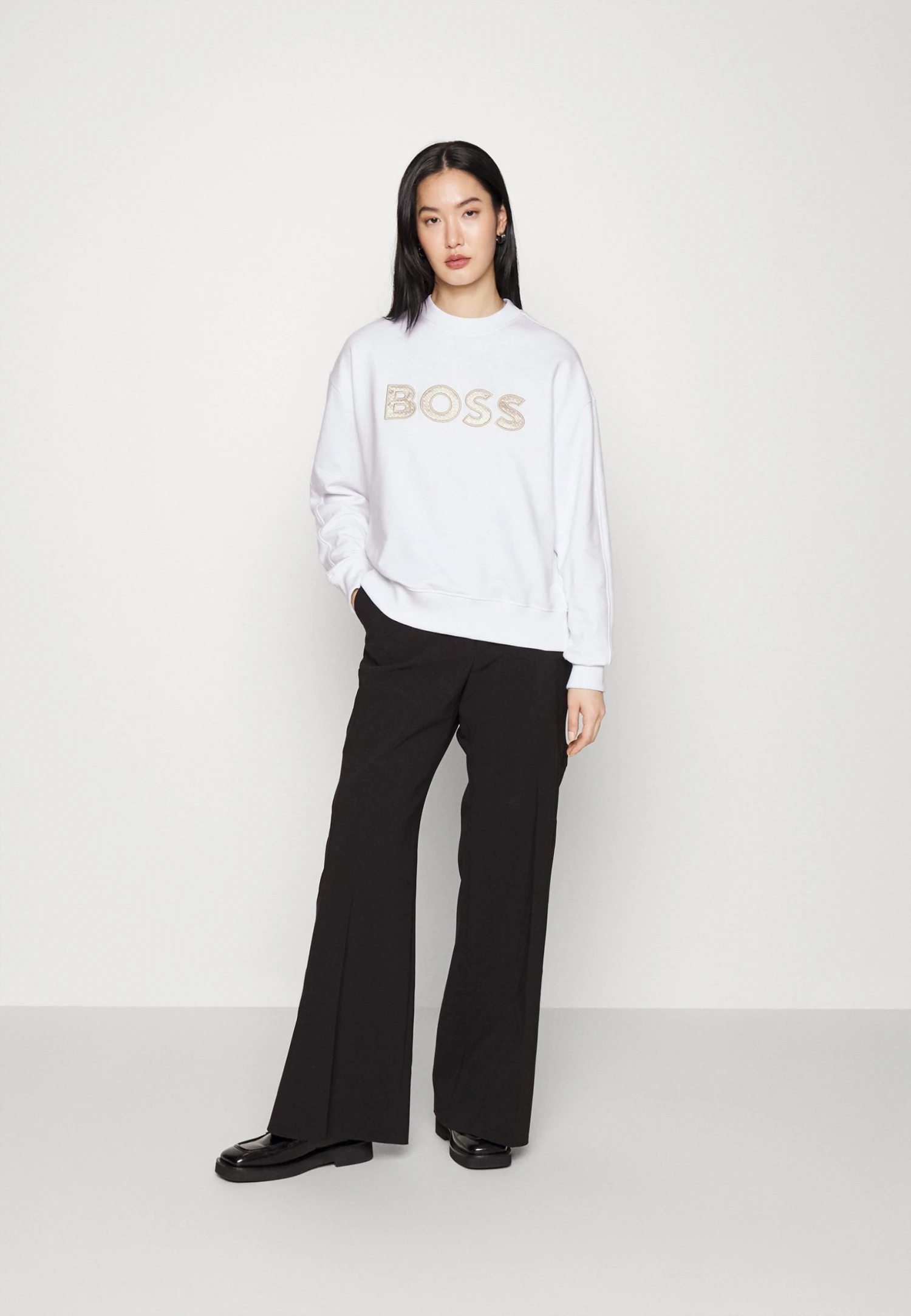 Boss Ecaisa Logo - Sweatshirt - White 4 Boss Ecaisa Logo - Sweatshirt - White - Image 2