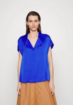 Boss Button-Down Blouse - Bright Blue