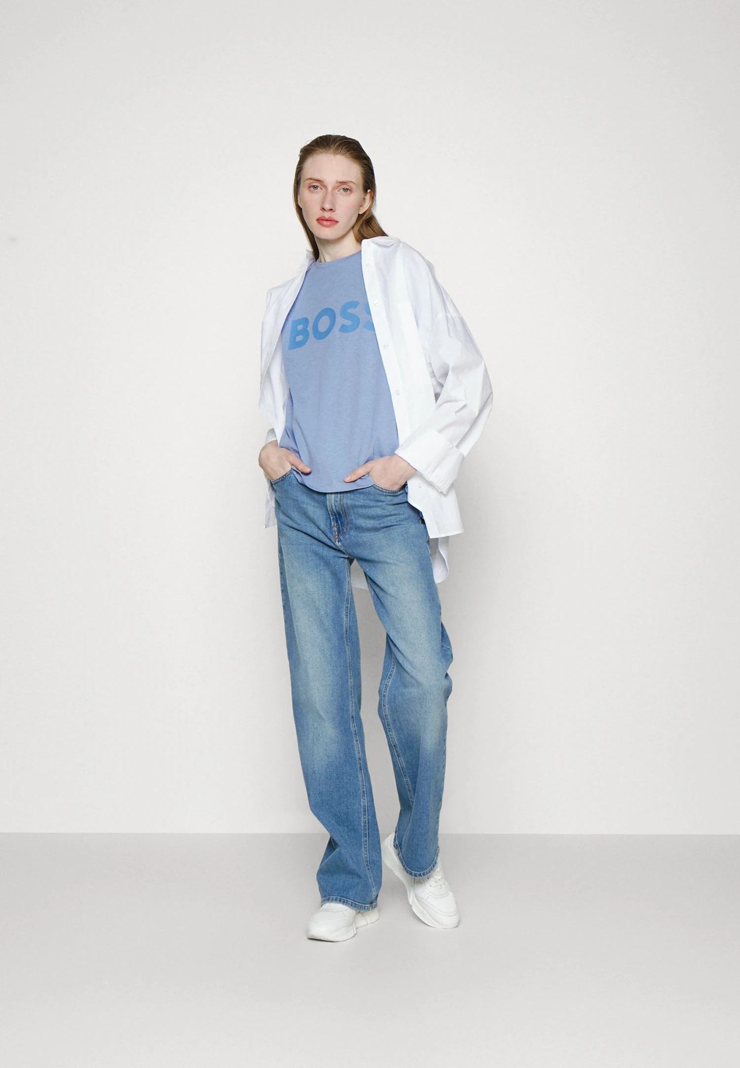 Boss Etey - Print T-Shirt - Open Blue 4 Boss Etey - Print T-Shirt - Open Blue - Image 2