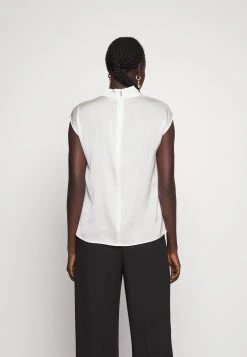 Boss Idriz Silk Mix Blouse - Blouse - Open White -Boss Shop 1a9407f452304708883afaf45a93d56d