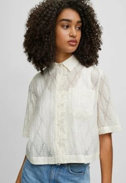 Boss C Babos - Button-Down Blouse - Natural Eighteen -Boss Shop 1b415a8f7ff84ee0a78f2334bf614593