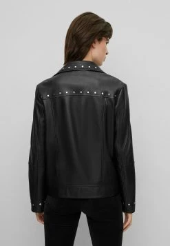 Boss C Salita - Leather Jacket - Black One -Boss Shop 22930279e5c2497f857f9f3140190227