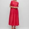 Boss C Enesi - Maxi Dress - Pink -Boss Shop 290d0bfac89846359b4d37747f2dba21