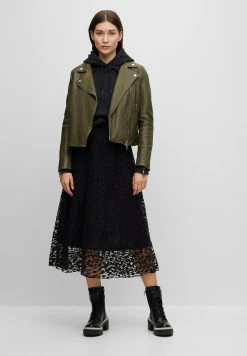 Boss Carol - Cowboy/Biker Ankle Boot - Black