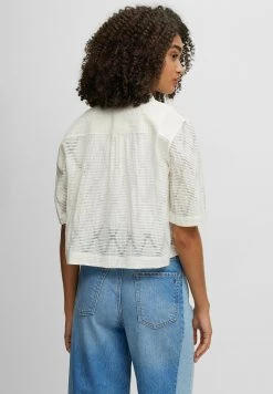 Boss C Babos - Button-Down Blouse - Natural Eighteen -Boss Shop 32469e72e2e044ff9c3a7b737f061baa