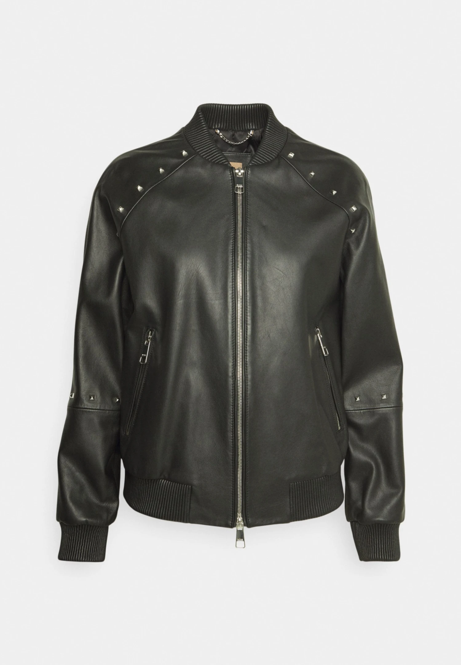 Boss Sanito - Leather Jacket - Black 9 Boss Sanito - Leather Jacket - Black - Image 7