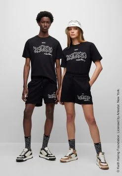 Boss X Keith Haring T_Haring - Print T-Shirt - Black One
