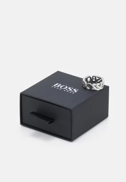 Boss Ladies Ring With Logo - Ring - Silberfarben -Boss Shop 3d04e1d8670c4e1784d4b859419d0060