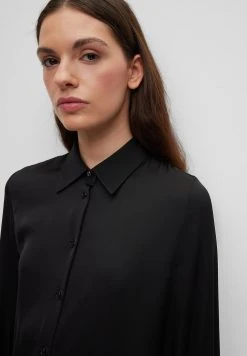 Boss Benea Silk Mix - Button-Down Blouse - Black -Boss Shop 3f9e5579284847afa8035046466e843e