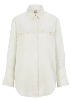 Boss Besatina - Summer Jacket - Open White -Boss Shop 401403dfebcc491981b58d8907eeddbf