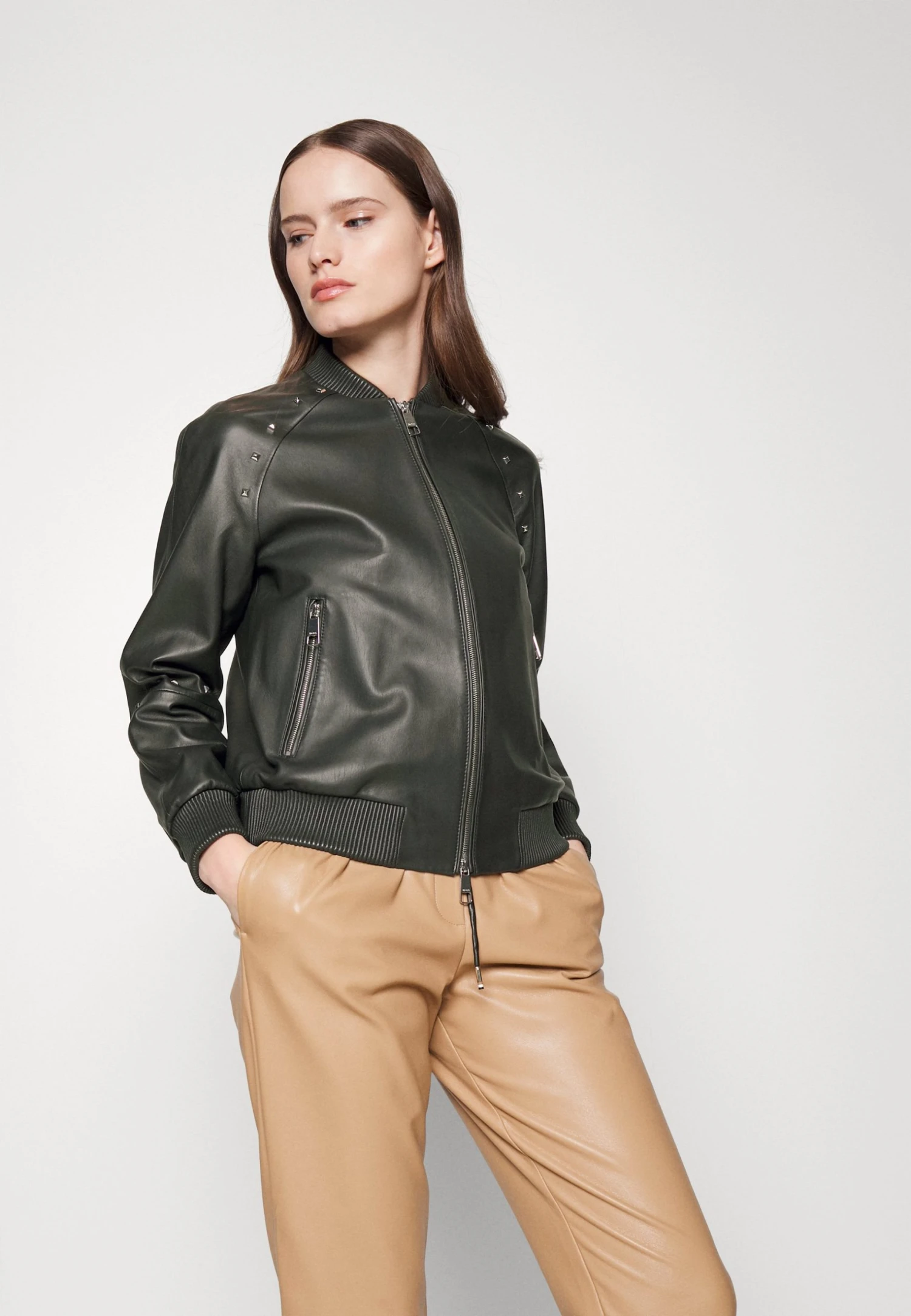 Boss Sanito - Leather Jacket - Black 6 Boss Sanito - Leather Jacket - Black - Image 4