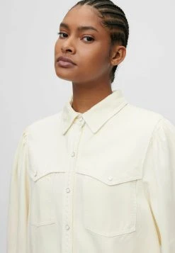 Boss Benedetta1-D - Button-Down Blouse - Natural Eighteen -Boss Shop 4141a876a40d43da877ebbe8e21c4f16