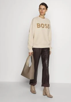 Boss Ecaisa Logo - Sweatshirt - Open Yellow -Boss Shop 453b92d2f1db4d32808f071601a9e8a0