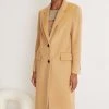 Boss Catara Wool And Cashmere Mix - Classic Coat - Medium Beige -Boss Shop 4564cd4515b74d56b05702fb37a34ab9
