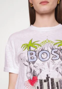 Boss Evarsy - Print T-Shirt - White -Boss Shop 4576fc0282f44bafb772c539ce00097c