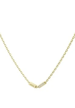 Boss Lyg Ip E With Stations (Logo And Crystals) - Necklace - Gold-Coloured -Boss Shop 551835c1a7384db19cf5de2aeed186e4