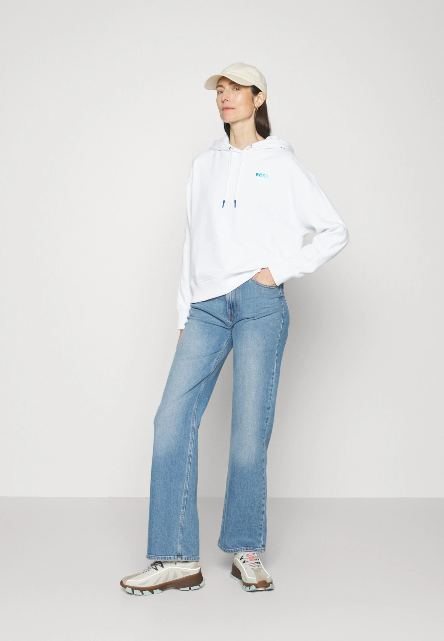 Boss Ecaisy- Sweatshirt - White 4 Boss Ecaisy- Sweatshirt - White - Image 2