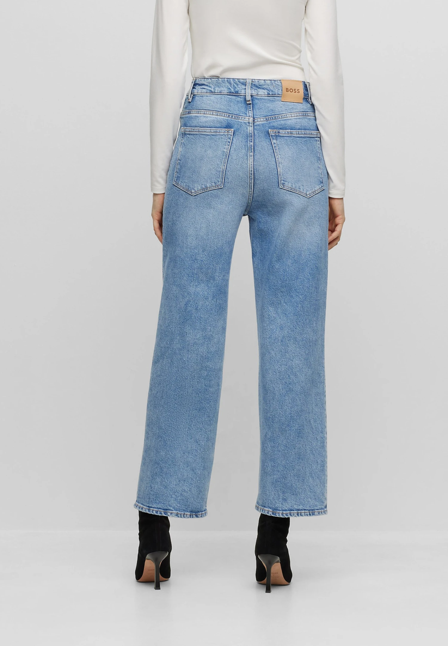 Boss Marlene Hr C - Relaxed Fit Jeans - Light/Pastel Blue 5 Boss Marlene Hr C - Relaxed Fit Jeans - Light/Pastel Blue - Image 3