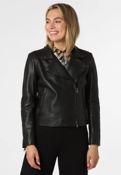 Boss Saleli - Leather Jacket - Schwarz