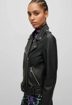 Boss Sameli - Leather Jacket -Boss Shop 591aa40e98cf441a9336dbd966db1535