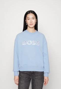 Boss Ecaisa Logo - Sweatshirt - Open Blue
