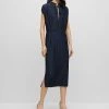 Boss Emals - Day Dress - Dark Blue Four -Boss Shop 5e8a3feea8aa47049eefd7c91a1b829a