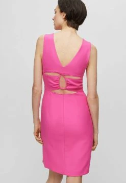 Boss Deca - Shift Dress - Pink One -Boss Shop 5f13d0b835dc41ba90549da883473440