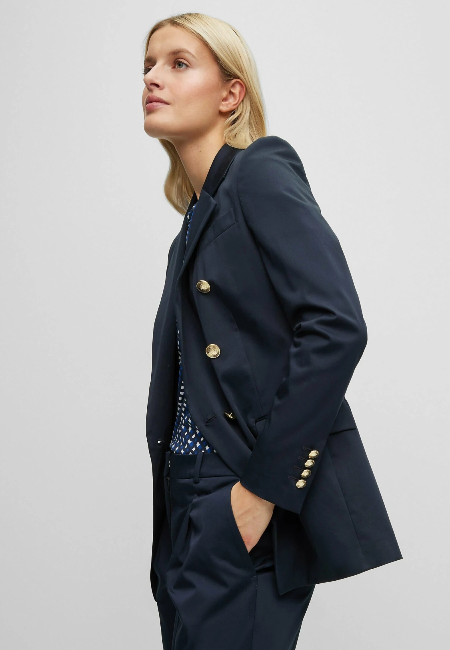 Boss Jatera - Blazer - Dark Blue Four 6 Boss Jatera - Blazer - Dark Blue Four - Image 4