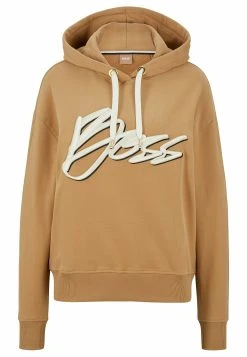 Boss Ecaisy Logo - Hoodie - Beige -Boss Shop 65d0028c80194607b36ea3698ef92e31