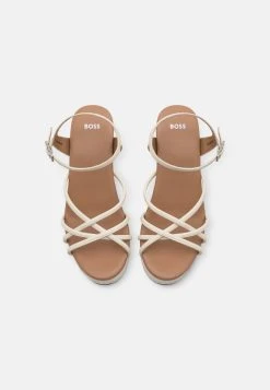 Boss Cate Wedge- Wedge Sandals - Open White -Boss Shop 680842656d7b4b6b8db2b6bdaf8759bd