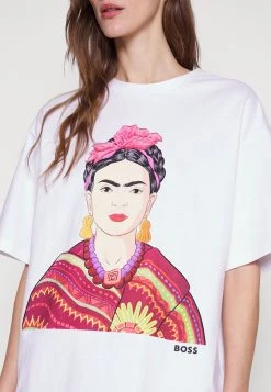 Boss Econte- Print T-Shirt - White -Boss Shop 68c46a051fe447faa73eda3af0a2f687