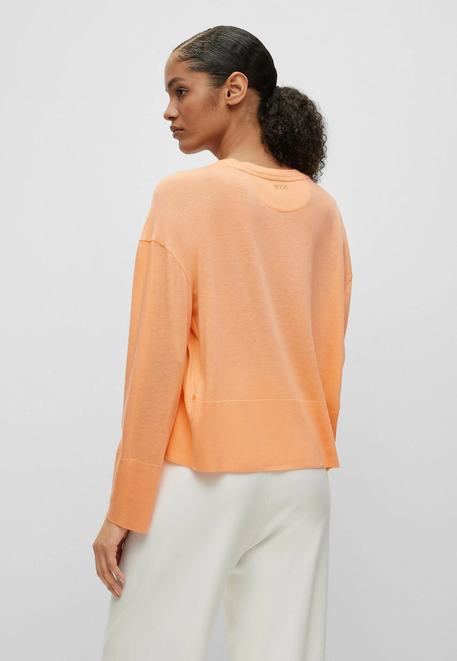 Boss Long Sleeved Top - Light Orange Three 5 Boss Long Sleeved Top - Light Orange Three - Image 3