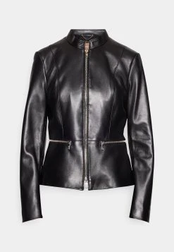 Boss Salometa - Leather Jacket - Black -Boss Shop 70d931a310aa4bfdaa50ebb61f3f20c0