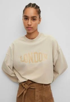 Boss C Elaslogan Town - Sweatshirt - Beige Neun -Boss Shop 71358f06683543ba832d1923f0b02d73