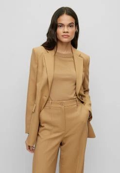 Boss Janerana - Short Coat - Beige -Boss Shop 7acd35db188f4d0cab86500a7b28670f