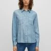 Boss C Benedettina - Button-Down Blouse - Light Blue 1 Boss C Benedettina - Button-Down Blouse - Light Blue -Boss Shop 7c48bad81a6d4756b512d810d7301b9c