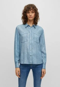 Boss C Benedettina - Button-Down Blouse - Light Blue