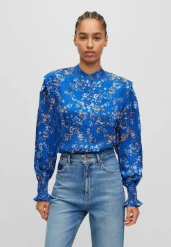 Boss C Blasi - Button-Down Blouse - Blau Zehn