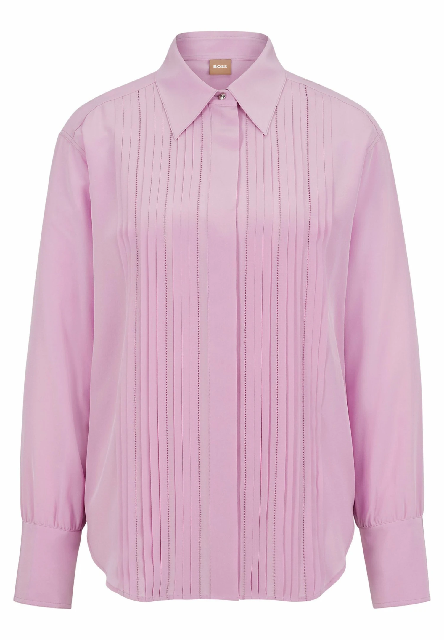 Boss Bisofia - Button-Down Blouse - Open Pink Six 8 Boss Bisofia - Button-Down Blouse - Open Pink Six - Image 6