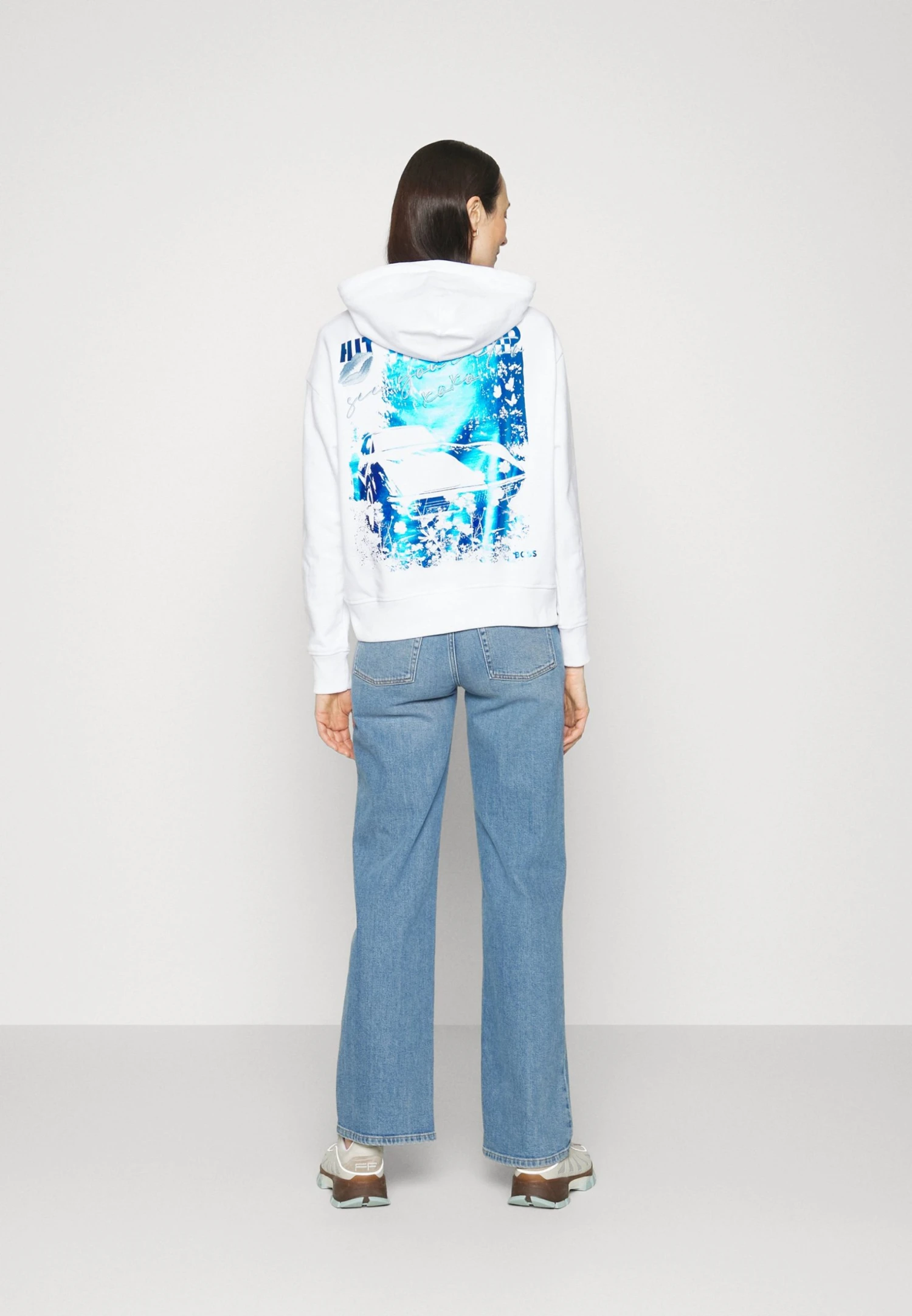 Boss Ecaisy- Sweatshirt - White 5 Boss Ecaisy- Sweatshirt - White - Image 3