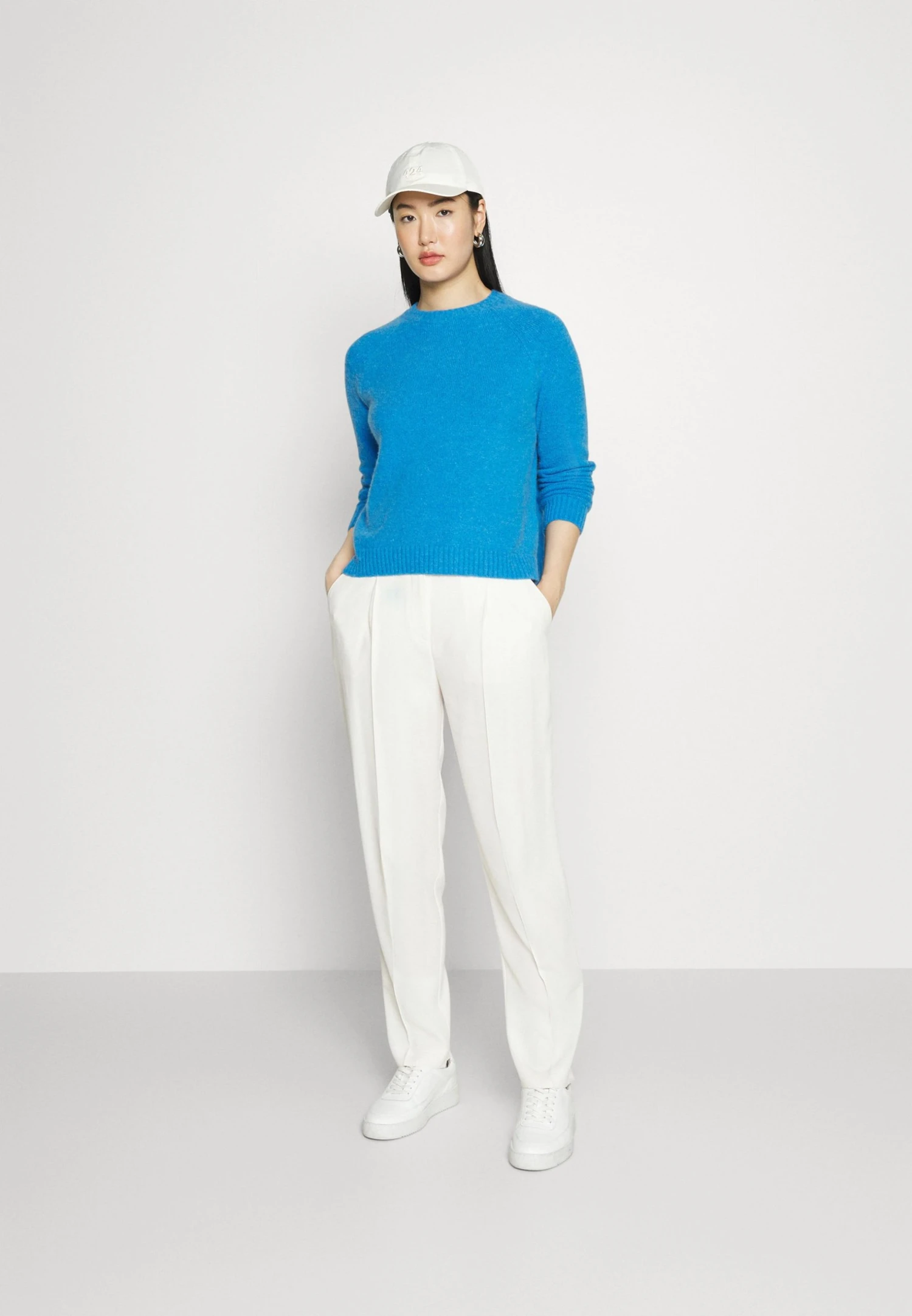 Boss Febisan Alpaca Wool Mix - Jumper - Blue 4 Boss Febisan Alpaca Wool Mix - Jumper - Blue - Image 2