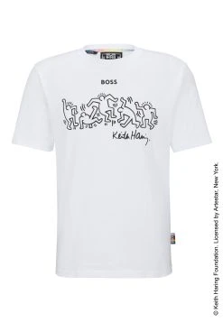 Boss X Keith Haring T_Haring - Print T-Shirt - White -Boss Shop 8ae1a2c07794400c9540984b004ffca7