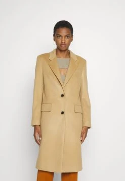 Boss Catara Wool And Cashmere Mix - Classic Coat - Medium Beige -Boss Shop 94c9b379016a45eeb195a2e202150e8f